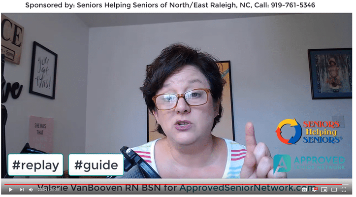 Seniors Helping Seniors® North and East Raleigh- Sponsored an Important Episode of Approved Senior Network TV.