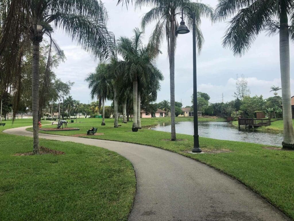 River Run Park - Walking Path Trail in Miramar, Florida - Broward County, FL