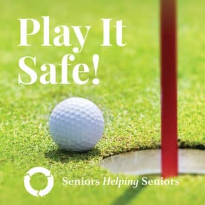 Golf Safety for seniors - golf ball going in hole
