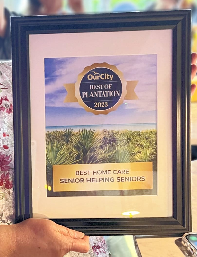 Seniors Helping Seniors Southwest Broward County Florida receives "Best Home Care" award for Plantation, Florida.