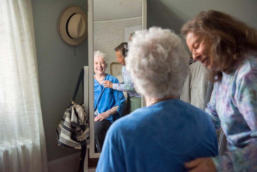 Home care in Clearwater — caregiver preparing assisting with personal care
