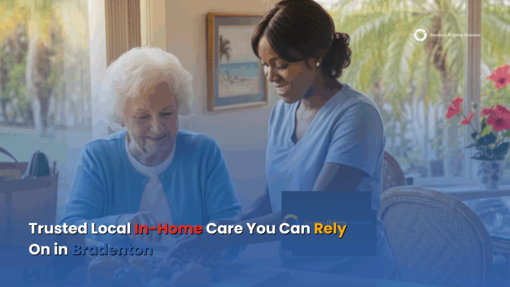Homemaker services helping a senior at home in Bradenton