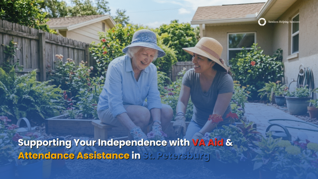 Outdoor gardening assistance for an older adult in St. Petersburg FL
