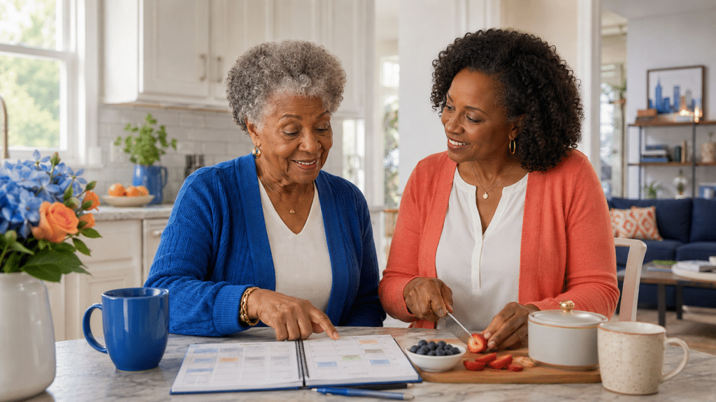 aging in place Atlanta loved one check-in checklist for families