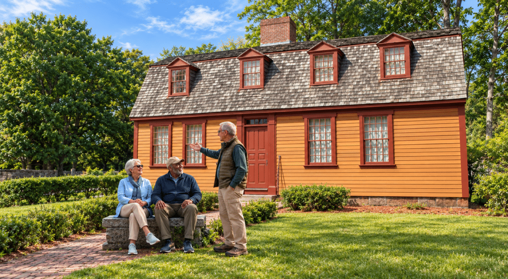 Seniors visiting the Abigail Adams House in Weymouth