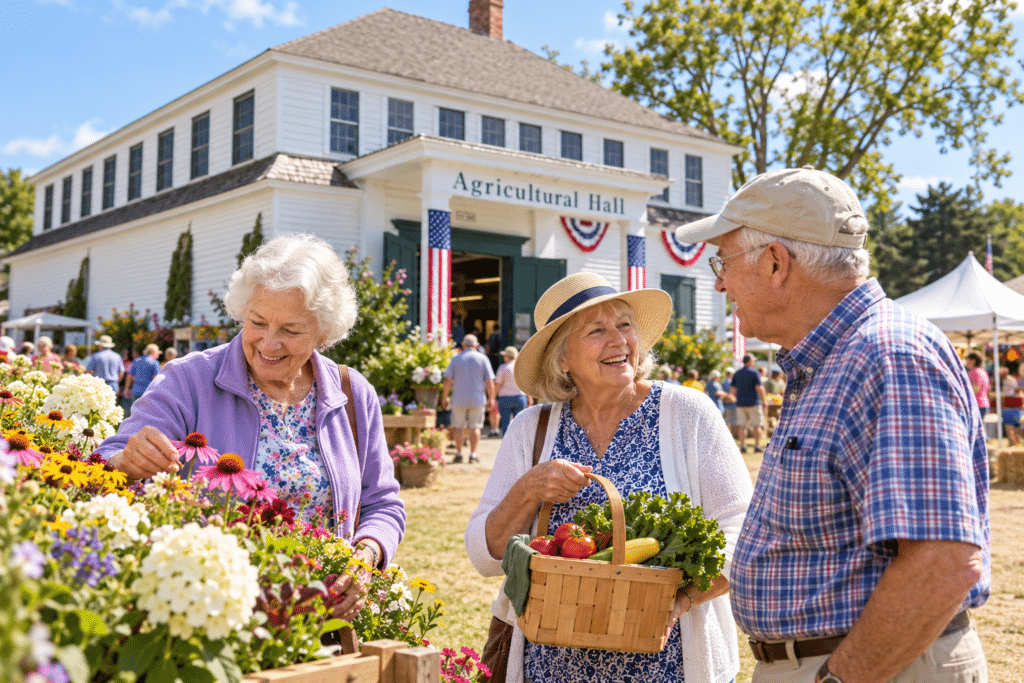 Seniors enjoying a summer day at the Marshfield Fair