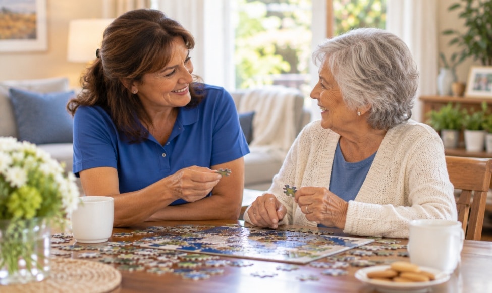 El Paso home care services offering companionship that helps seniors stay socially connected and engaged at home.